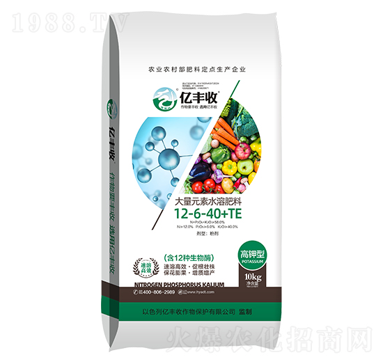 大量元素水溶肥料12-6-40+TE-億豐收-安得泰