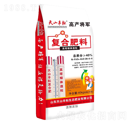 高塔熔體造粒復合肥料28-6-6-天山豐耘