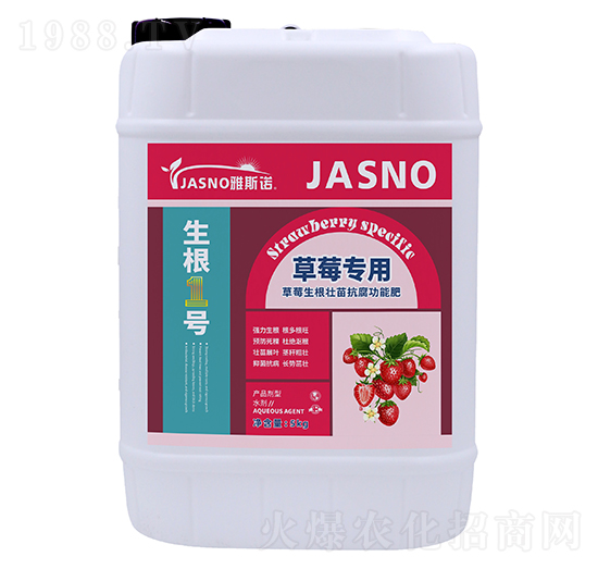 草莓專(zhuān)用生根壯苗抗腐功能肥-生根1號(hào)-雅斯諾