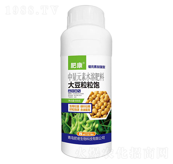 500克鉬元素加強(qiáng)型中量元素水溶肥料-大豆粒粒飽-肥康-肥佬生物