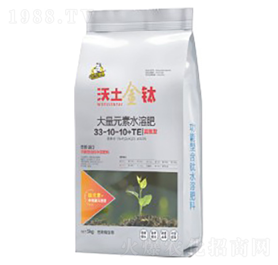 高氮型大量元素水溶肥33-10-10+TE-沃土金鈦-巴斯福