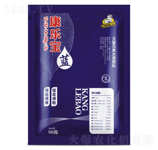 大量元素水溶肥料12-32-14+Mg+Te-康樂寶·藍-巴斯福