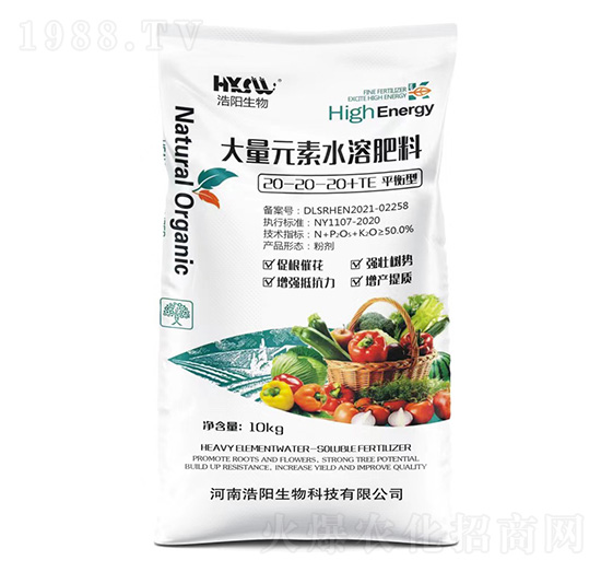 平衡型大量元素水溶肥料20-20-20+TE-浩陽(yáng)生物