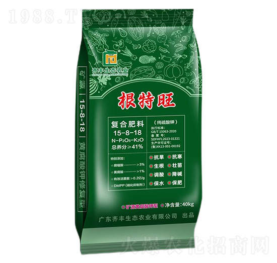 純硫酸鉀復合肥料15-8-18-根特旺-齊豐農業(yè)