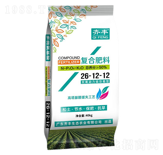 高塔脲醛緩失復合肥料26-12-12-齊豐農業(yè)