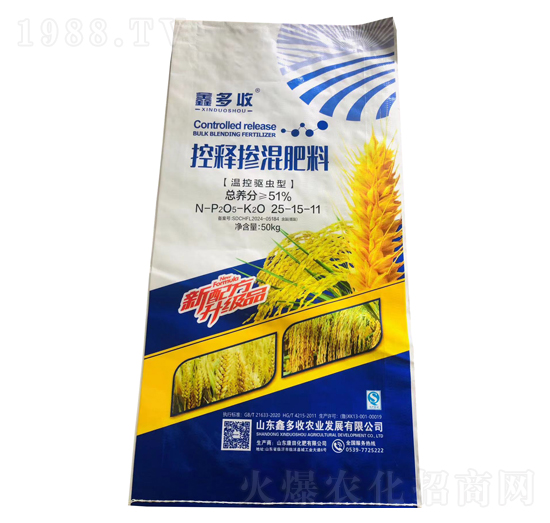 驅(qū)蟲(chóng)功能型控釋摻混肥料25-15-11-鑫多收