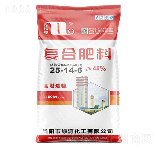 高塔造粒復(fù)合肥料25-14-6-珍珠泉-華強化工集團