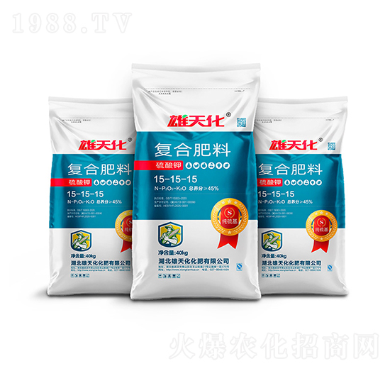 硫酸鉀復合肥料15-15-15-雄天化