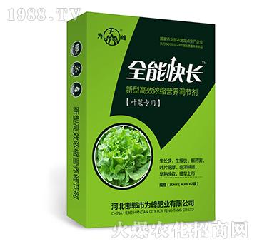 全能快長（葉菜專用）-新型高效濃縮營養(yǎng)調(diào)節(jié)劑-為峰