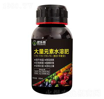 200ml大量元素水溶肥料170-170-170+TE-肥樂邦-易多收