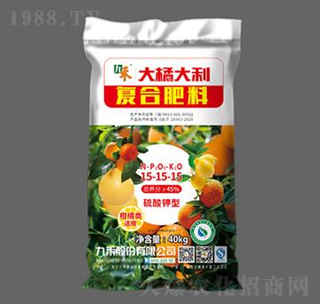 柑橘類適用硫酸鉀型復合肥料15-15-15-大橘大利-九禾股份