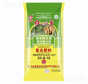 雷竹專用增效控失復合肥料22-8-12-紅四方