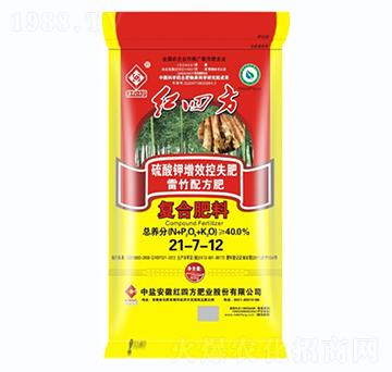 雷竹專用硫酸鉀控失復(fù)合肥料21-7-12-紅四方