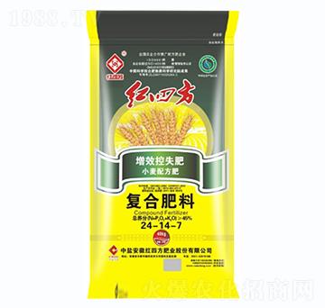 小麥專(zhuān)用增效控失復(fù)合肥料24-14-7-紅四方