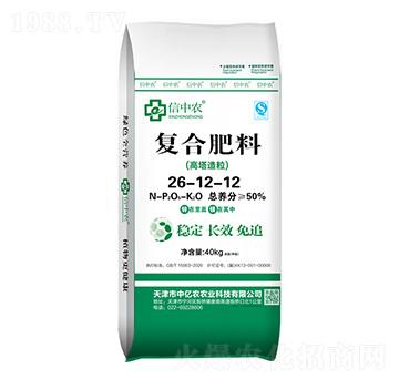 40kg高塔造粒復合肥料26-12-12-中億農(nóng)