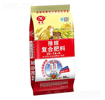 40kg礦源黃腐酸鉀復(fù)合肥料25-14-6-豫糧肥業(yè)