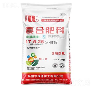 過(guò)濾滴灌復(fù)合肥料17-5-26-珍珠泉-華強(qiáng)化工集團(tuán)
