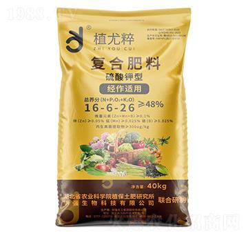 經(jīng)作適用硫酸鉀型復合肥料16-6-26-植尤粹-華強化工集團